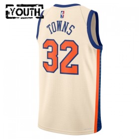 Dres New York Knicks Karl Anthony Towns Nike 2025-26 City Edition Bijela Swingman - Dječji